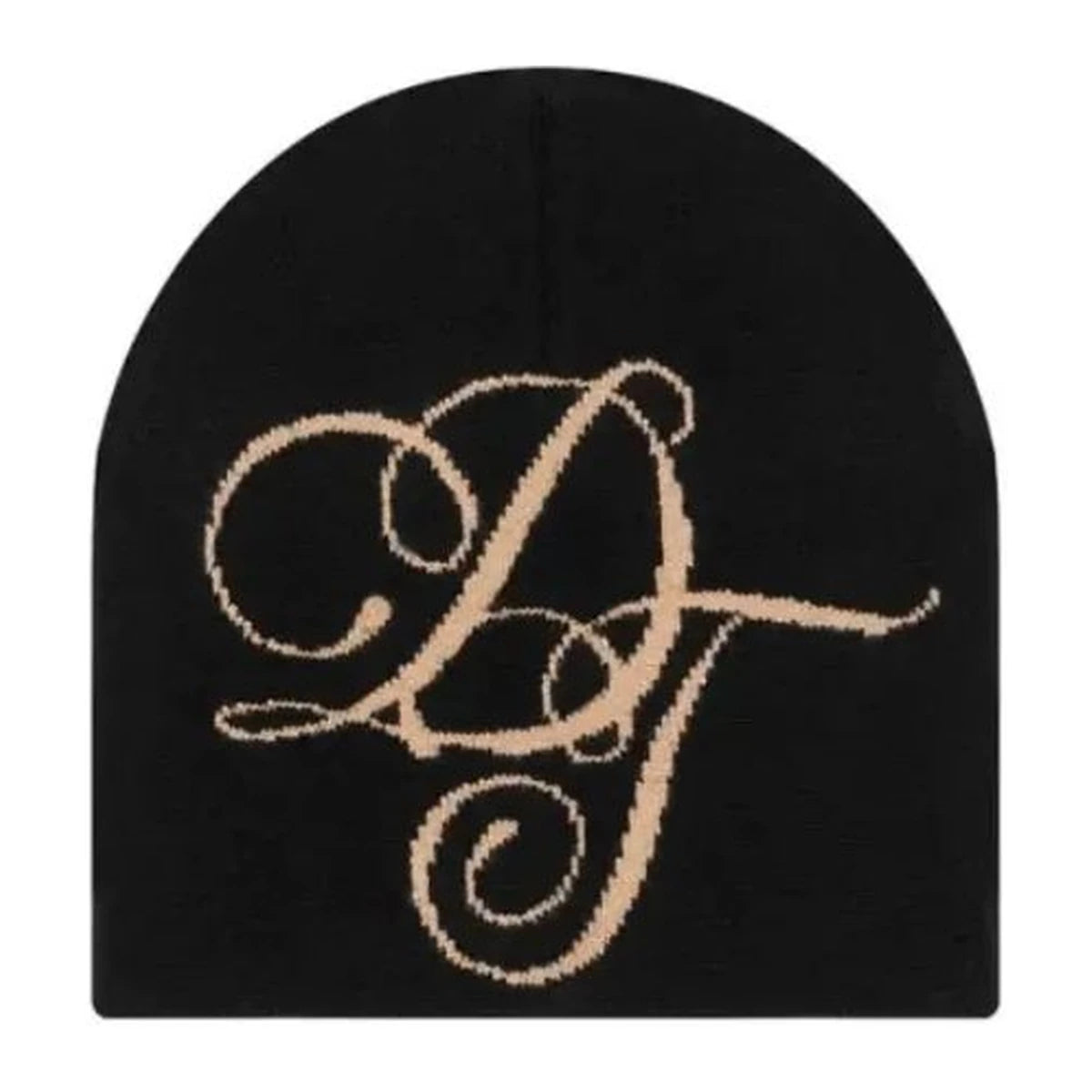 Beanie Denim Tears Metallic Gold Script Beanie