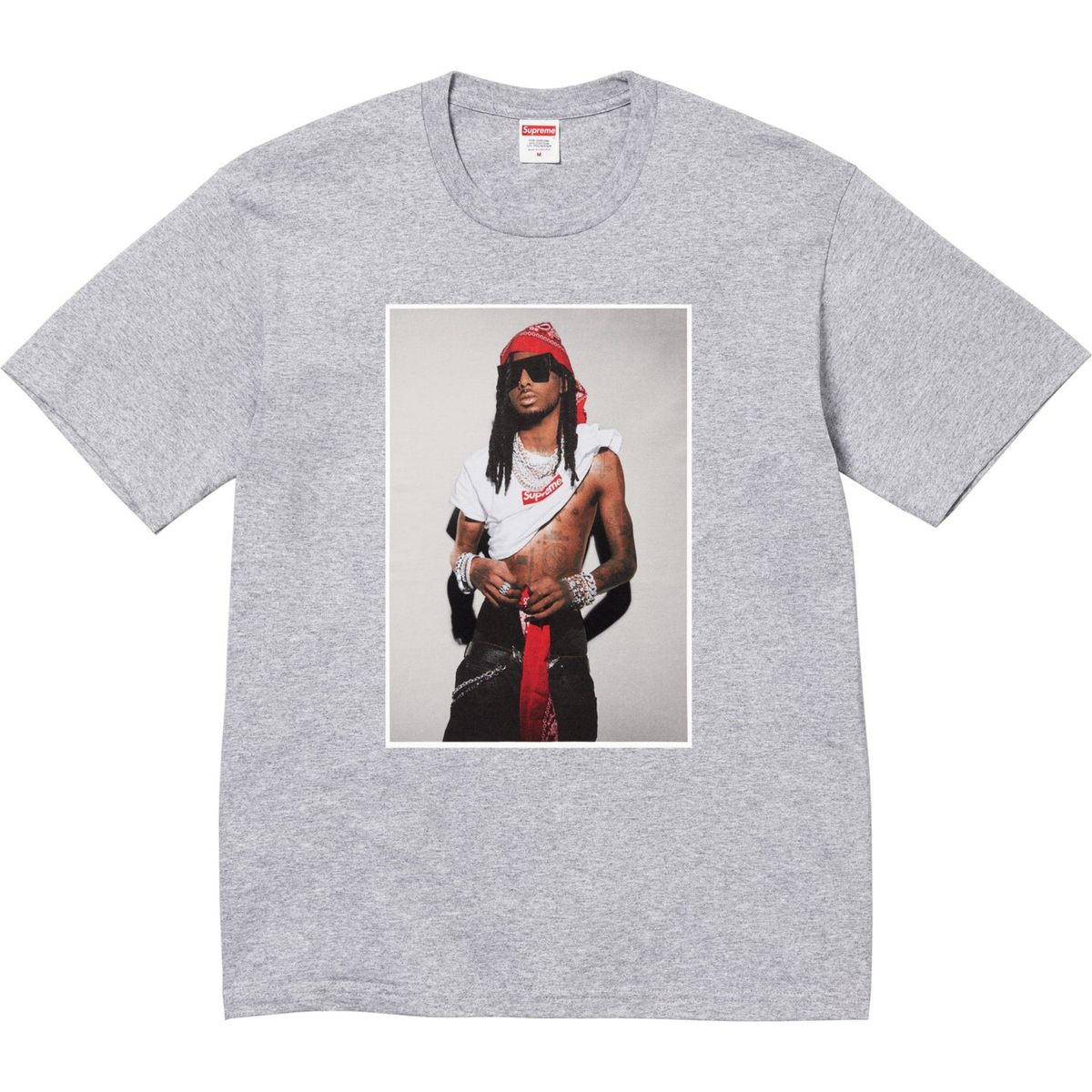 Supreme Playboi Carti Tee Heather Grey *OKAZJA*