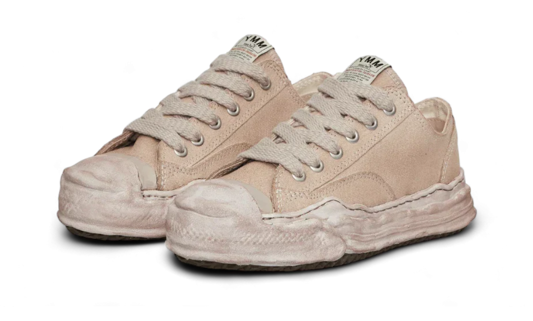 Maison Mihara Hank OG Sole Over-Dyed Canvas Low Brown