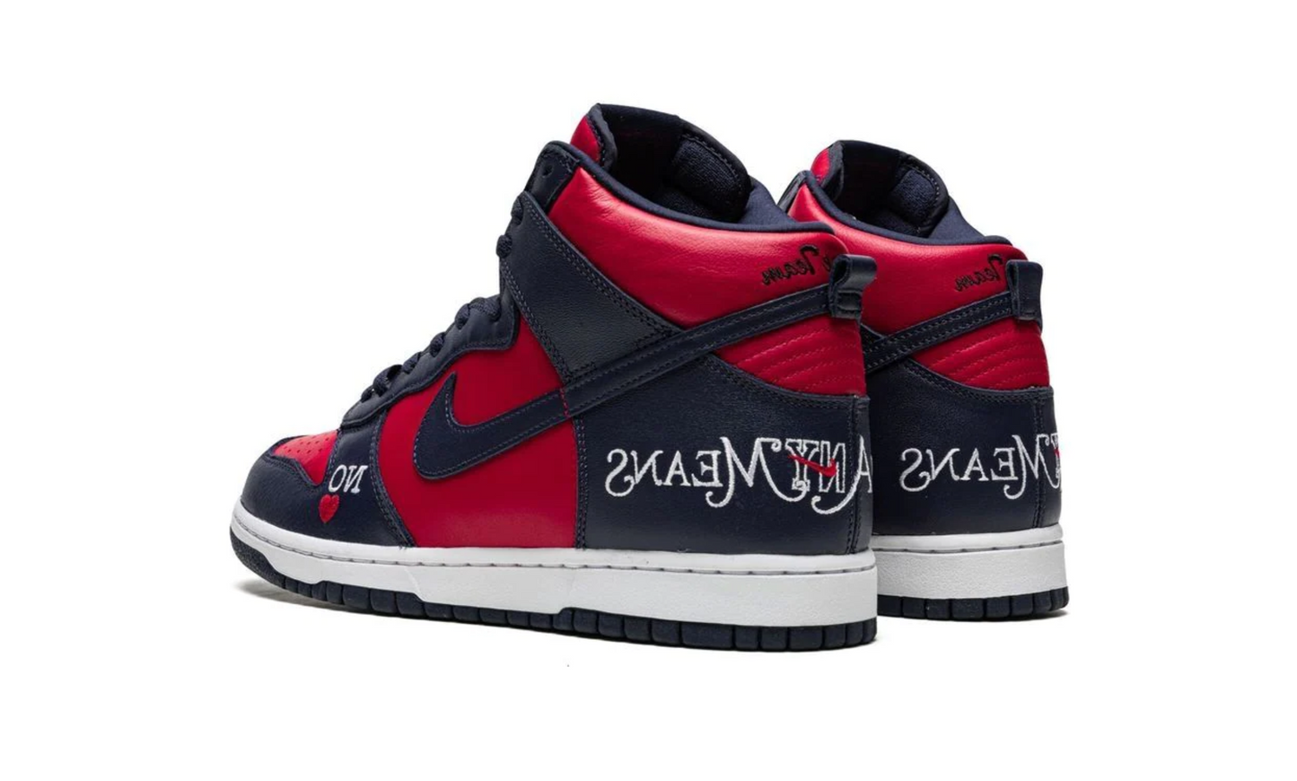 Nike SB Dunk High Supreme By Any Means Navy Red