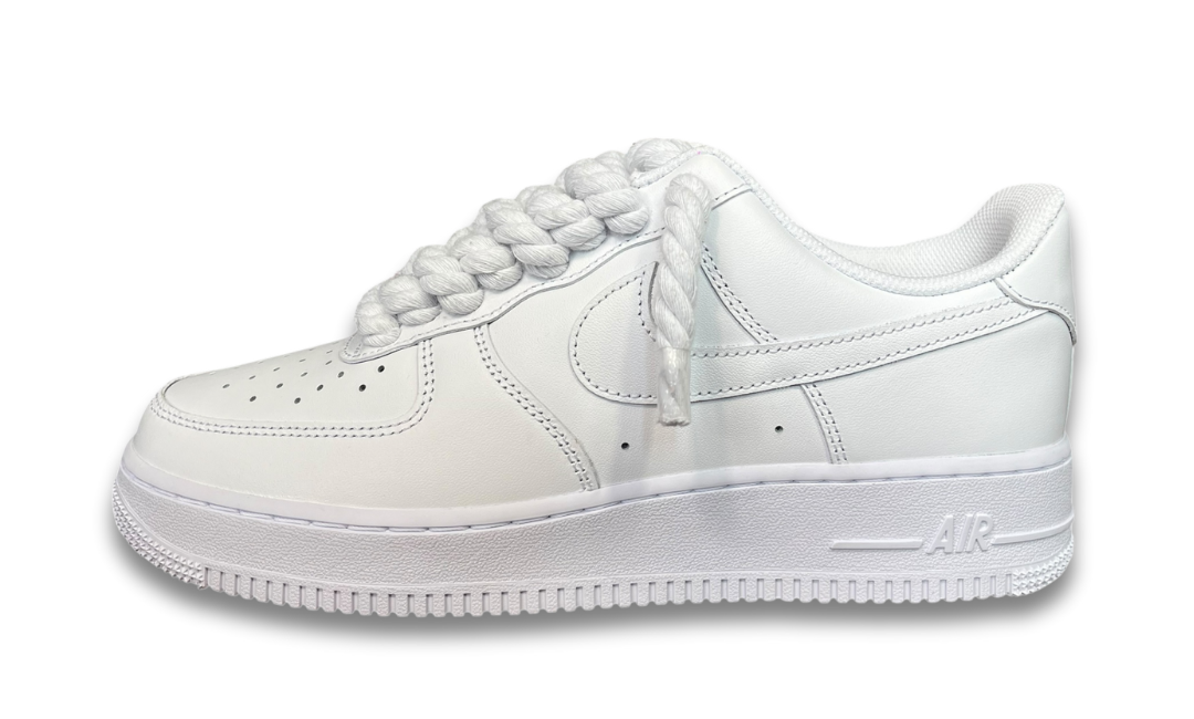 Nike Air Force 1 White Rope Laces White