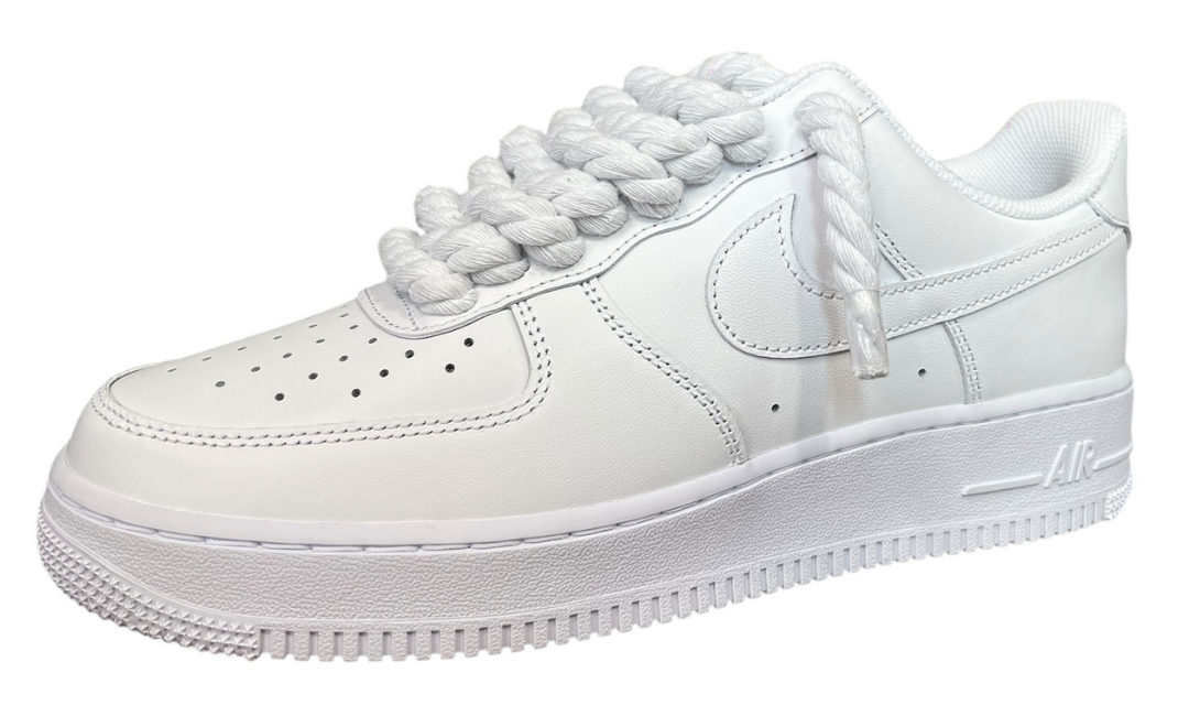 Nike Air Force 1 White Rope Laces White