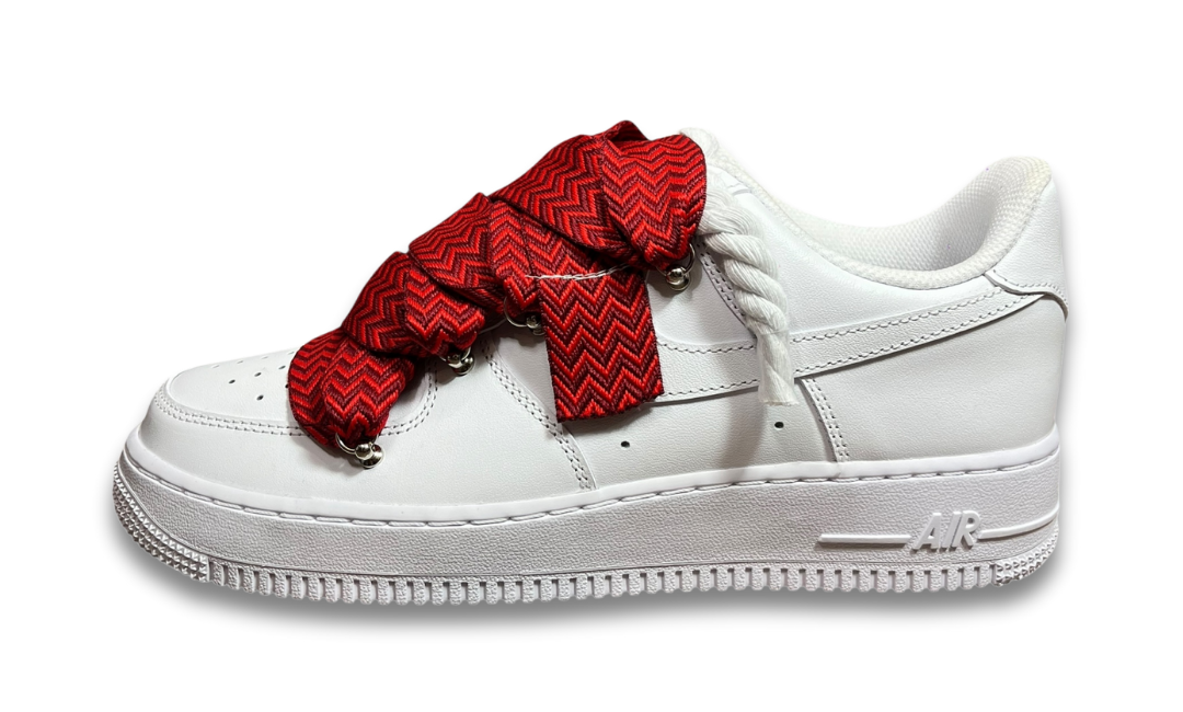Nike Air Force 1 Double Rope Laces Lanvin Red