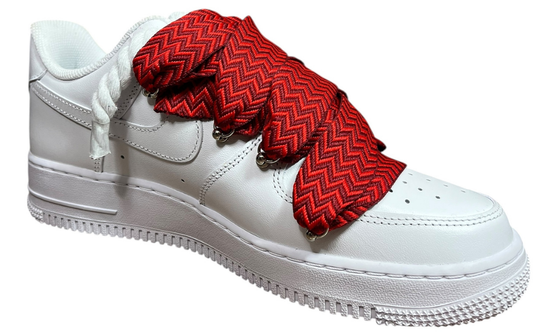 Nike Air Force 1 Double Rope Laces Lanvin Red