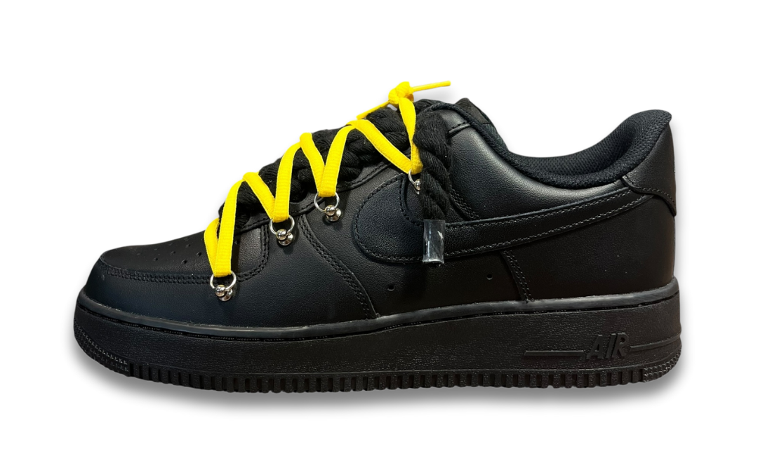 Nike Air Force 1 White Double Rope Laces White/Yellow