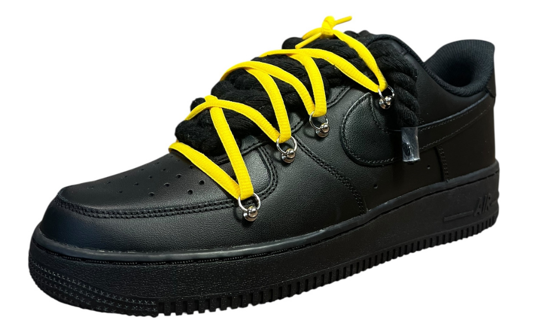 Nike Air Force 1 White Double Rope Laces White/Yellow