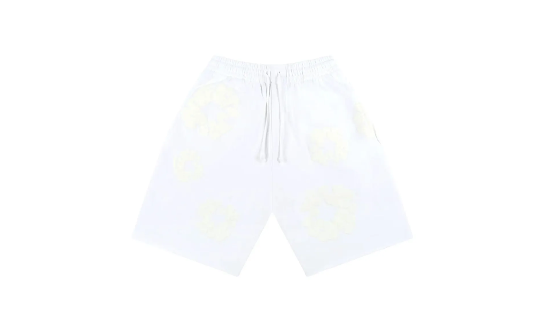 Denim Tears The Cotton Wreath Shorts White
