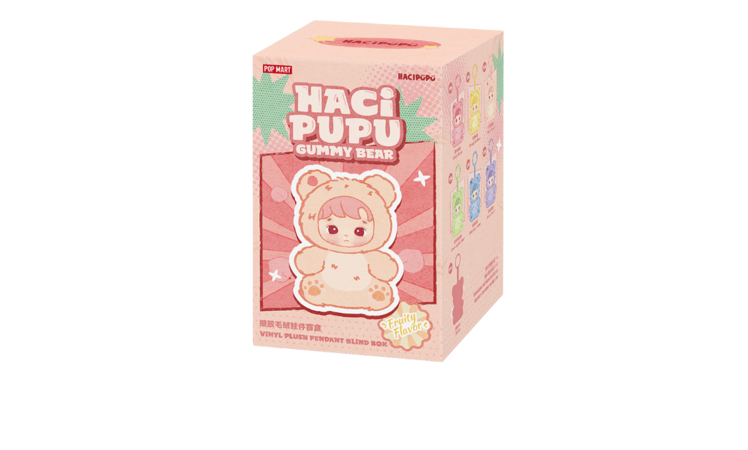 Pop Mart HACIPUPU Gummy Bear Series Vinyl Plush Pendant (BLINDBOX)