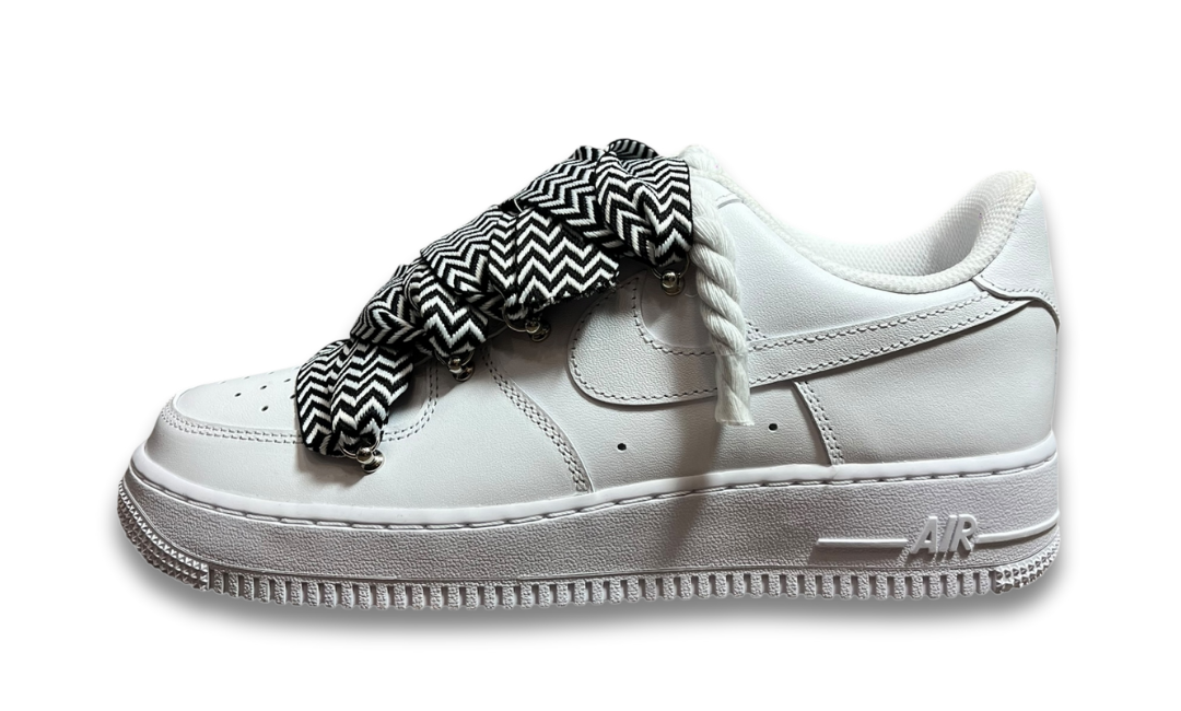 Nike Air Force 1 Double Rope Laces Lanvin White Black