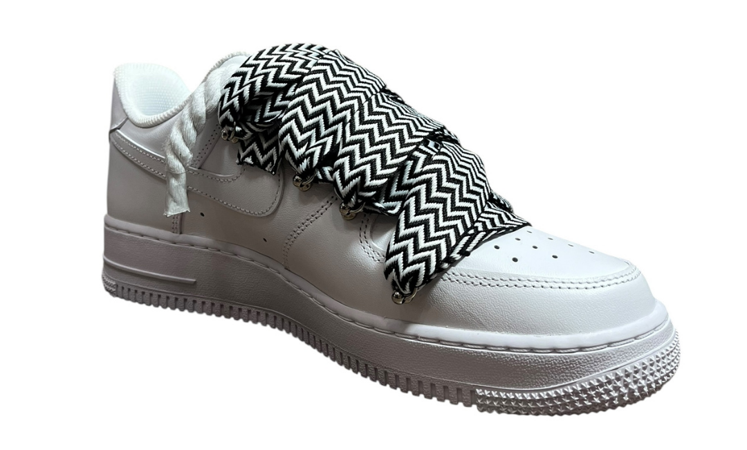Nike Air Force 1 Double Rope Laces Lanvin White Black