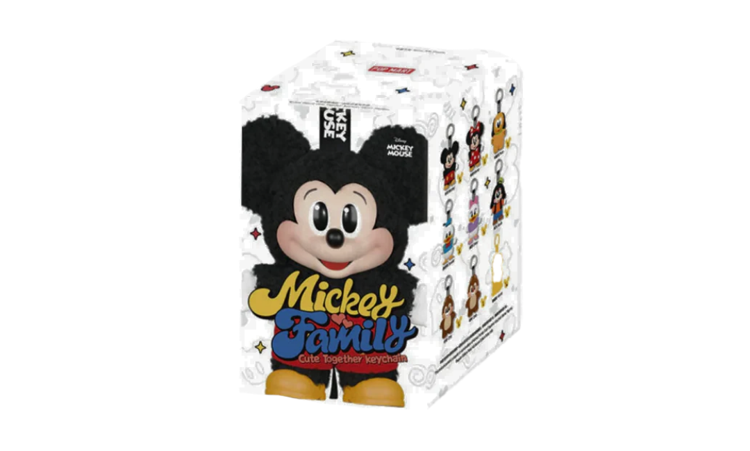 Pop Mart Disney Mickey Family Together Series Plush Keychain Sealed Case (BLINDBOX)