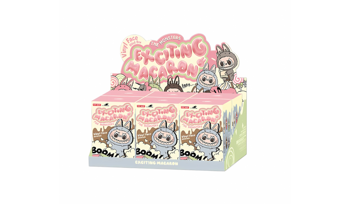 Pop Mart Labubu The Monsters Tasty Macarons Vinyl Face (Zestaw 6 szt.)
