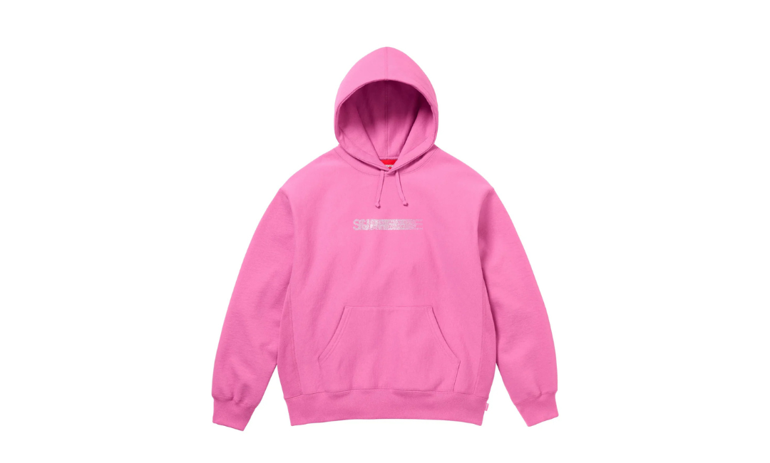 Supreme Bluza Swarovski Motion Logo Pink