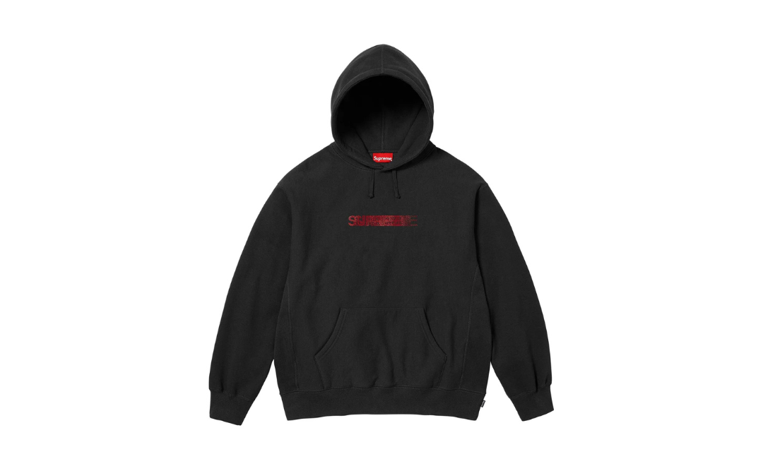 Supreme x Swarovski Motion Logo Hooded Sweatshirt Black