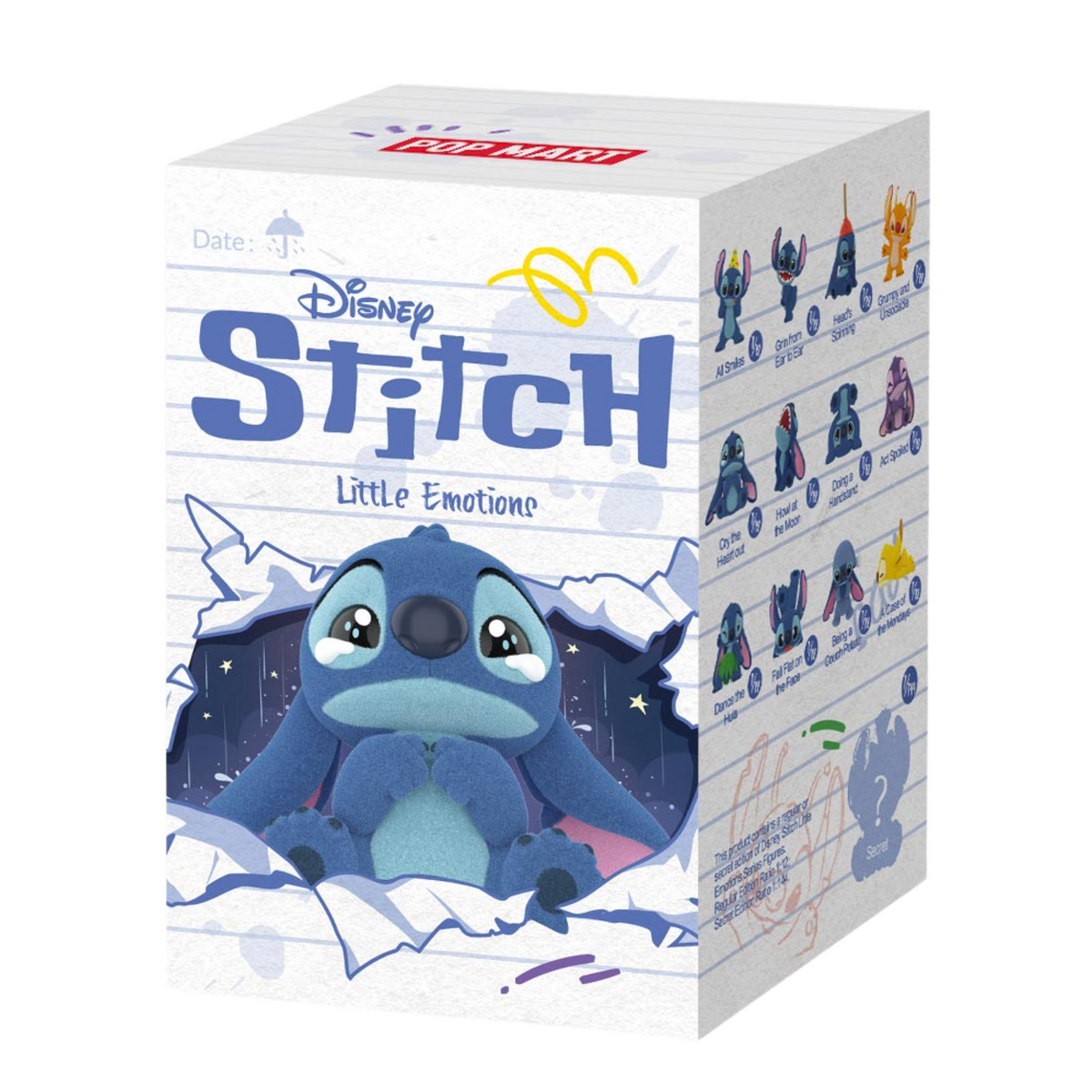 Pop Mart Disney Stitch Little Emotions Series Figure Sealed Case *USZKODZONE PUDEŁKO*