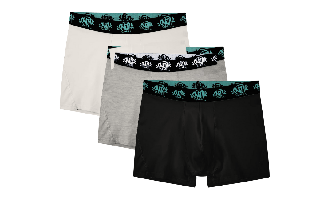 Syna World Central Cee 3PACK Boxerki White Grey Black