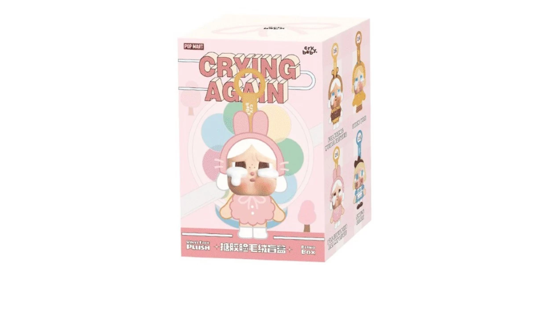 Pop Mart CryBaby Crying Again Series Vinyl Face Plush Sealed Case (BLINDBOX)