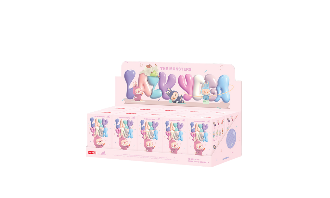 Pop Mart Labubu The Monsters Lazy Yoga Series Figures Sealed Case (Zestaw 10 szt.)