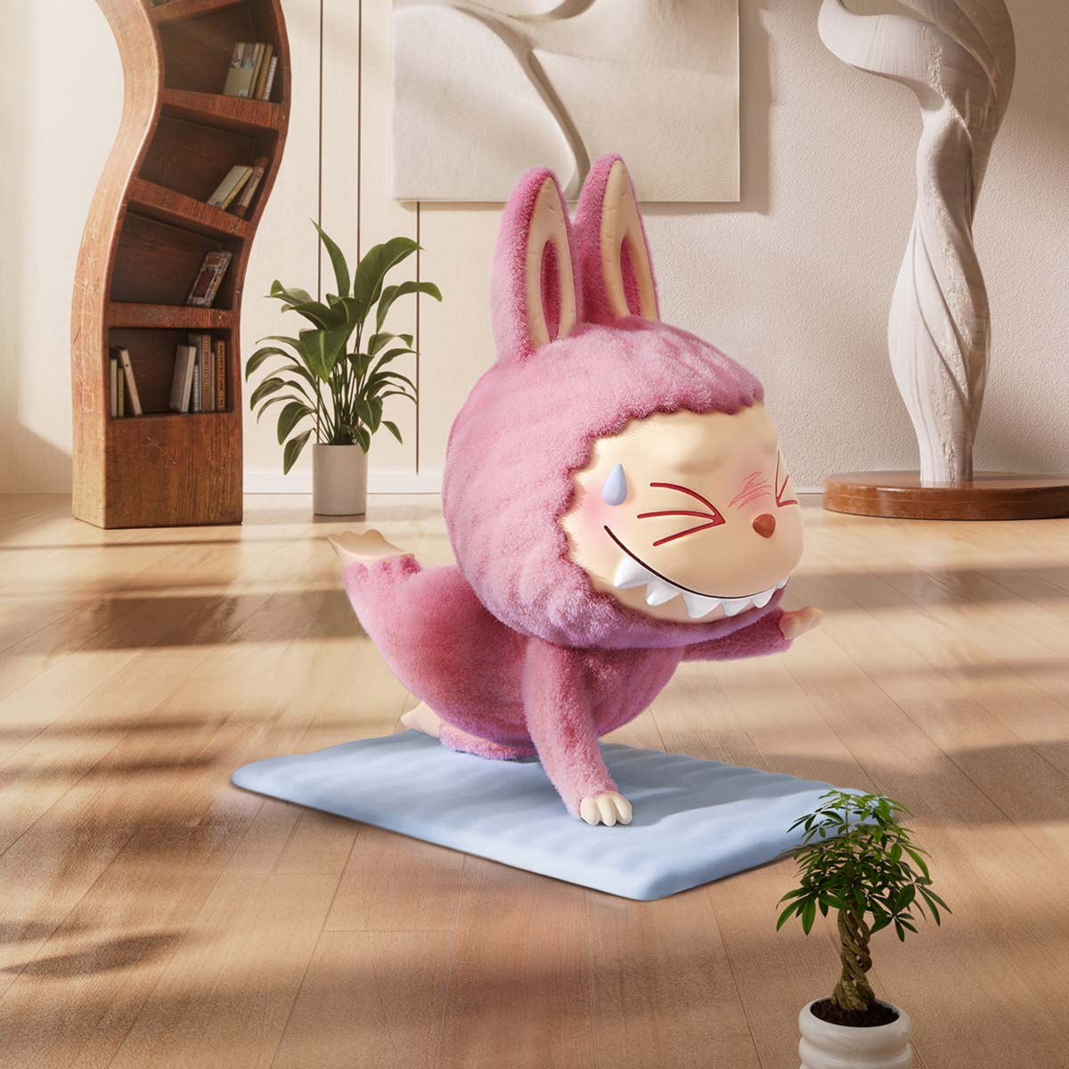 Pop Mart Labubu The Monsters Lazy Yoga Series Figures Sealed Case *USZKODZONE PUDEŁKO*