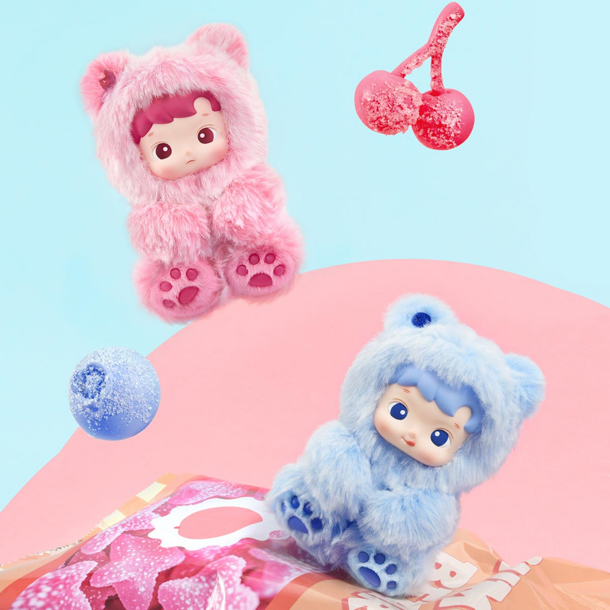 Pop Mart HACIPUPU Gummy Bear Series Vinyl Plush Pendant (BLINDBOX)