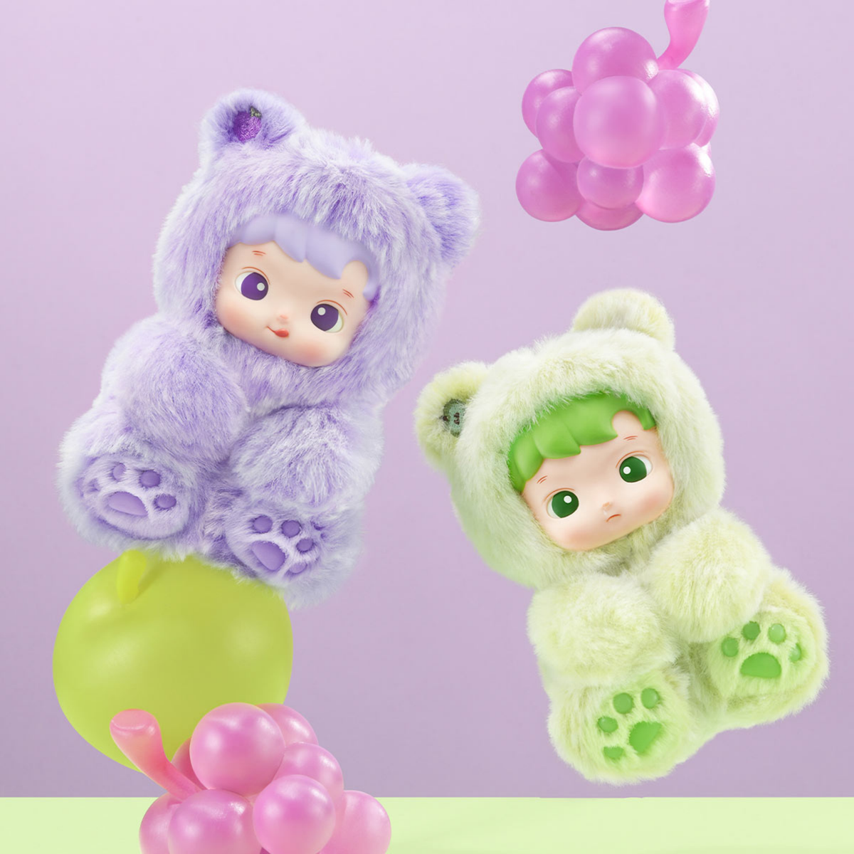 Pop Mart HACIPUPU Gummy Bear Series Vinyl Plush Pendant (BLINDBOX)