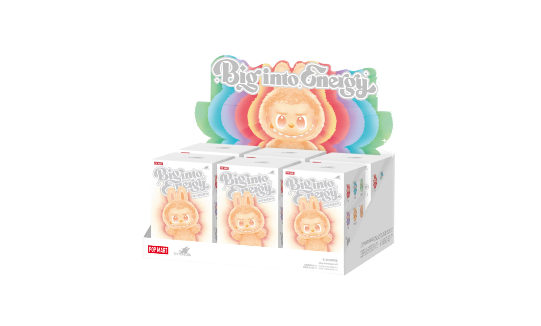 Pop Mart Labubu The Monsters Big into Energy Series Vinyl Plush Pendant Sealed Case (Zestaw 6 szt.)