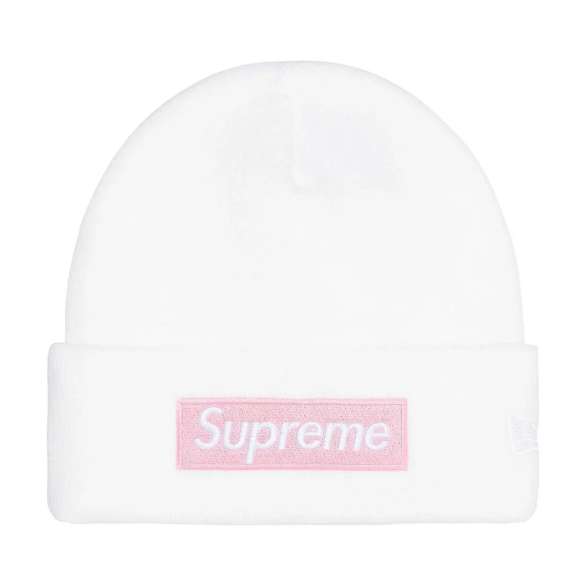 Supreme New Era Box Logo Beanie White (FW25)