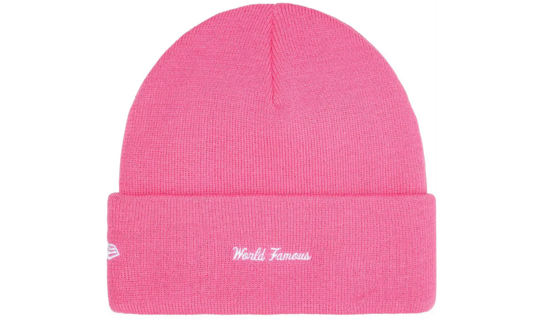 Supreme New Era Box Logo Beanie Magenta (FW25)