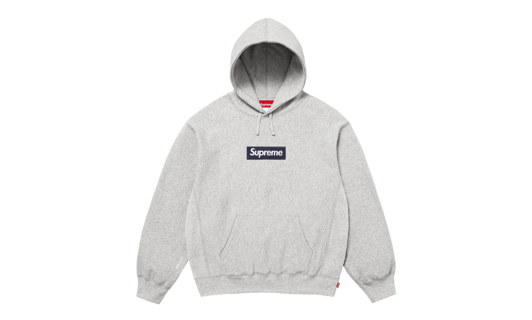 Supreme Box Logo Hooded Sweatshirt Heather Grey (FW25)