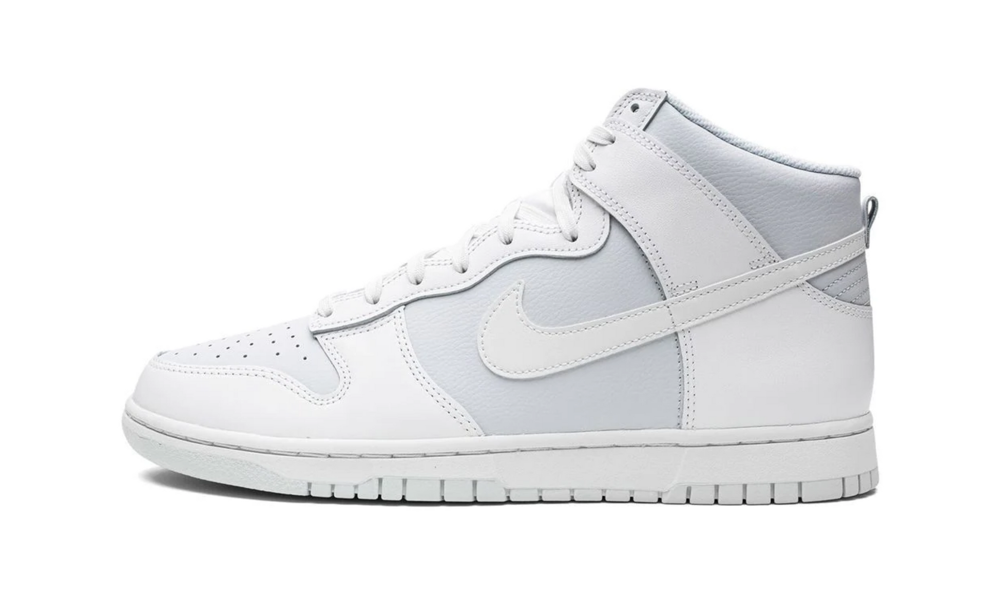 White nike dunk sales high