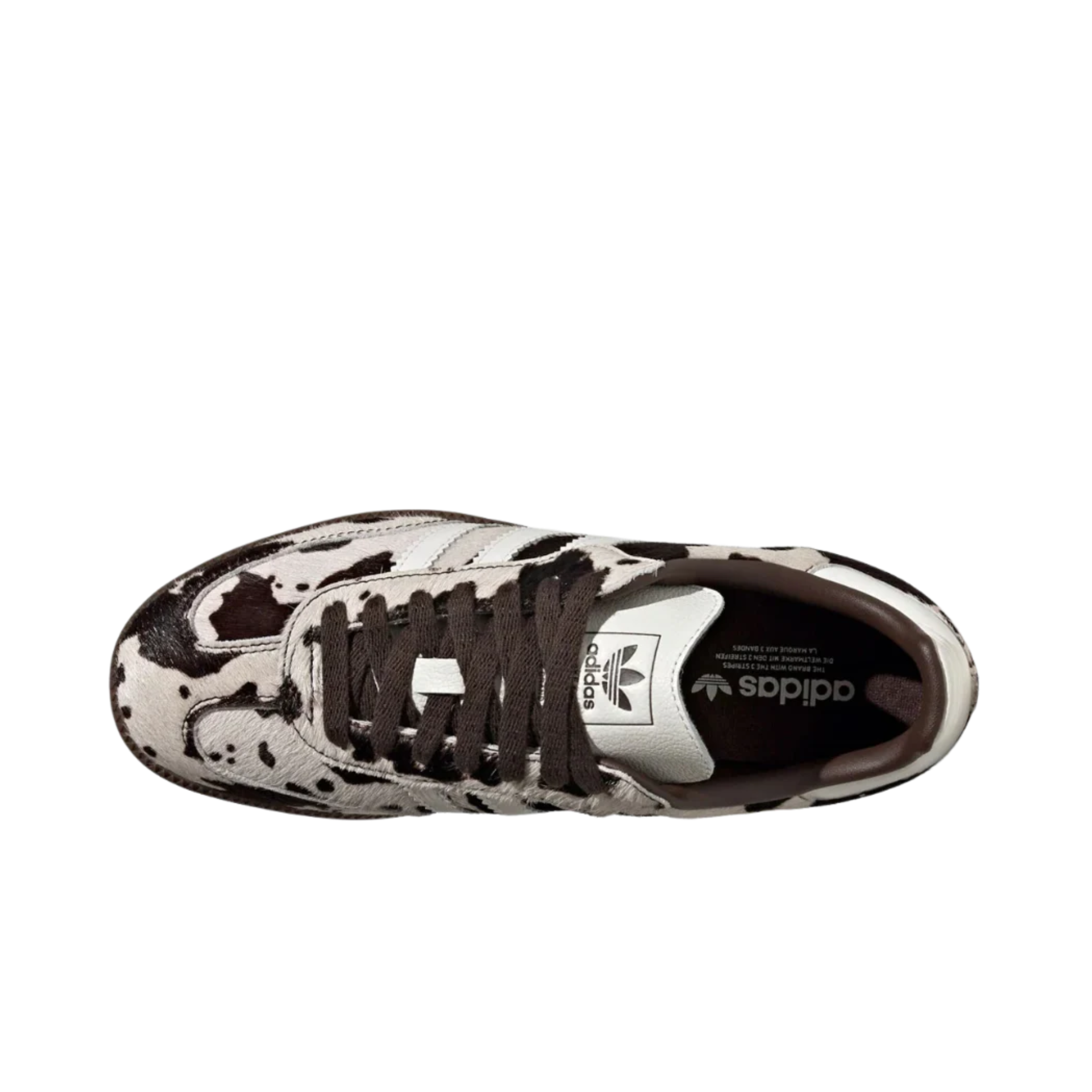 Adidas Samba OG Cow Print Dark Brown White - KK2238