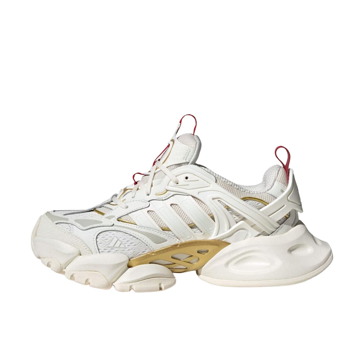 Adidas XLG Runner Deluxe Off White Gold Metallic Red JQ2973