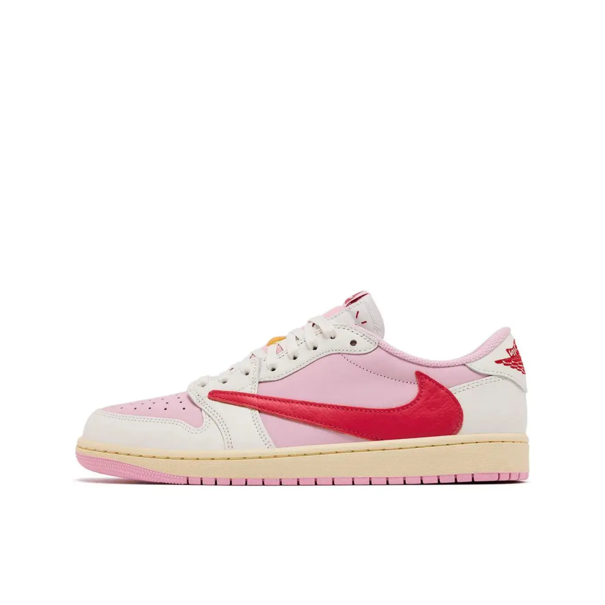 Air Jordan 1 Retro Low OG SP Travis Scott Sail Tropical Pink - IQ7604-101