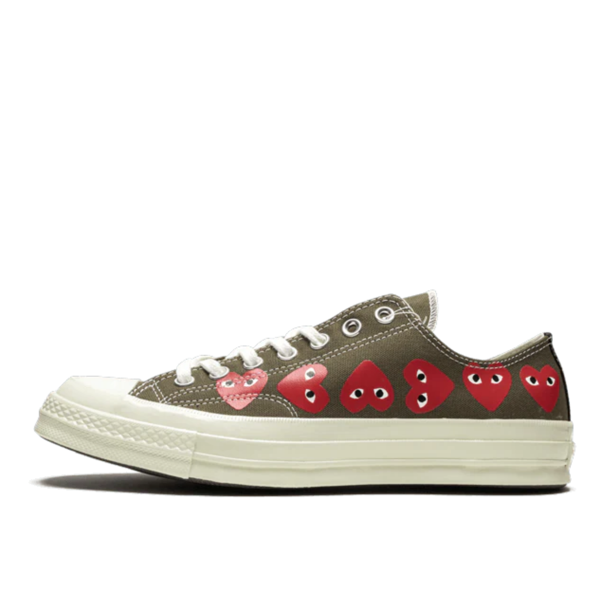 Converse Chuck Taylor All-Star 70s Ox Comme des Garçons PLAY Multi Heart Green 162976C