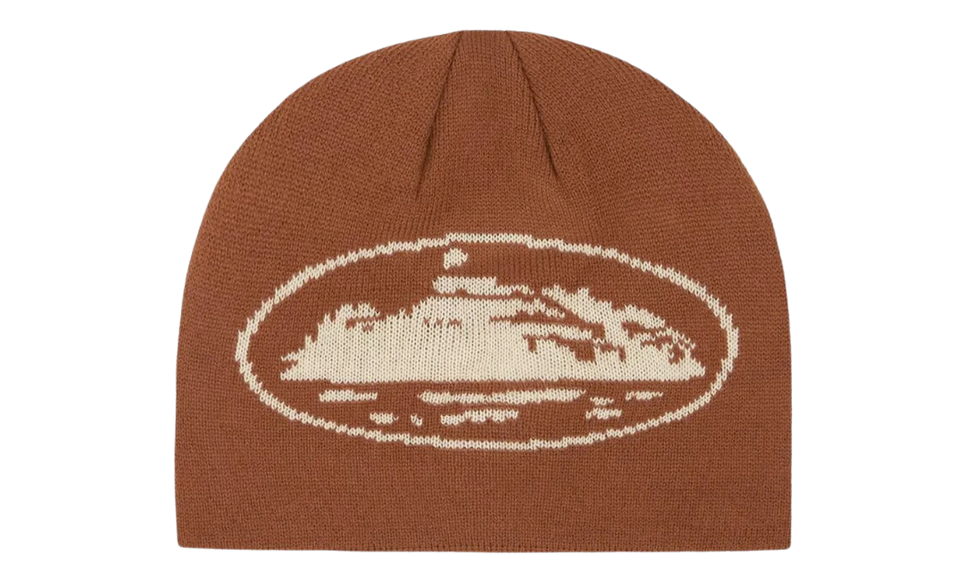 Corteiz Alcatraz Beanie Brown