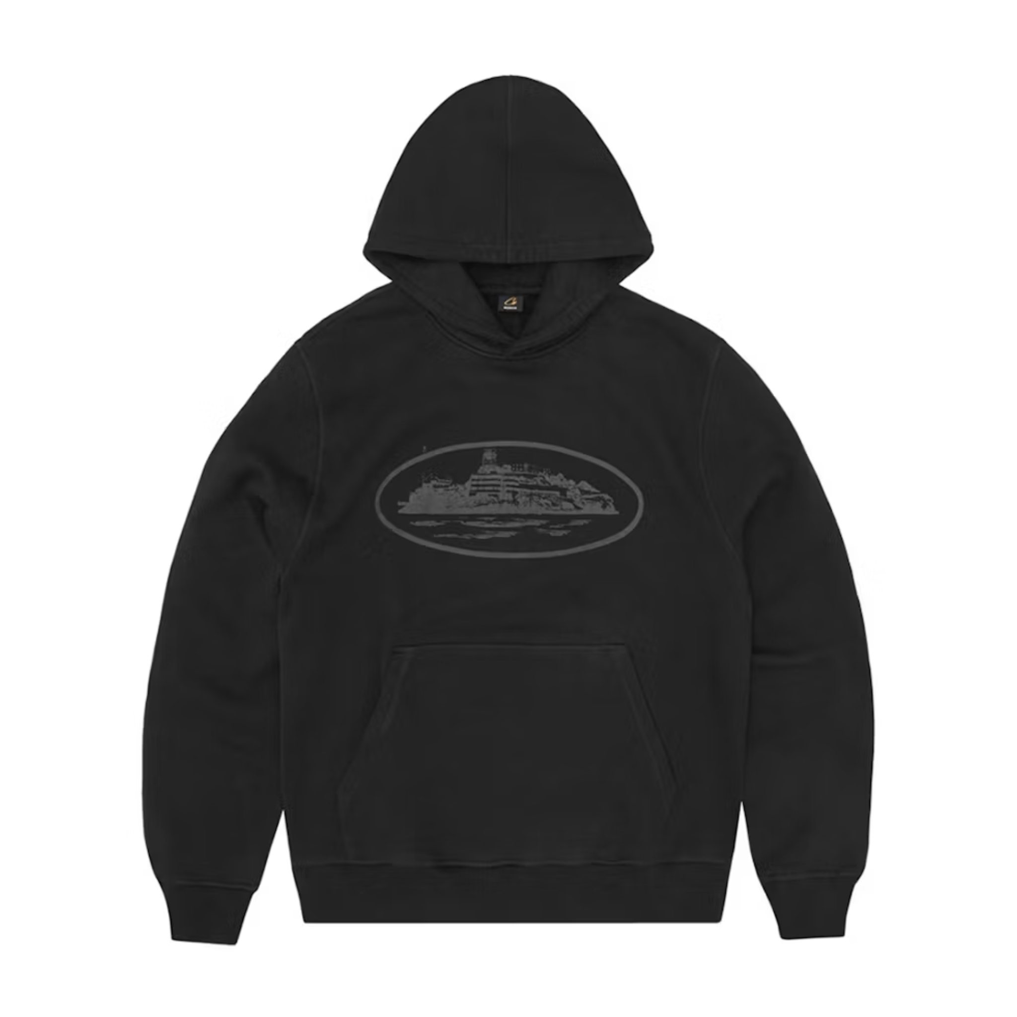 Corteiz Alcatraz Hoodie Tripple Black