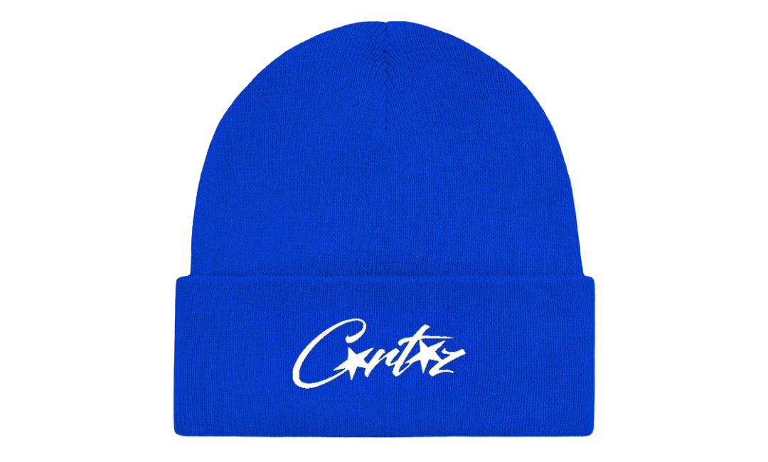 Corteiz Allstarz Folded Beanie Blue
