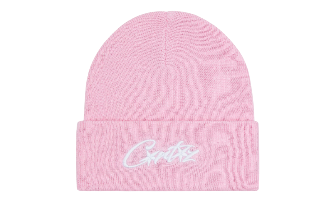 Corteiz Allstarz Folded Beanie Pink