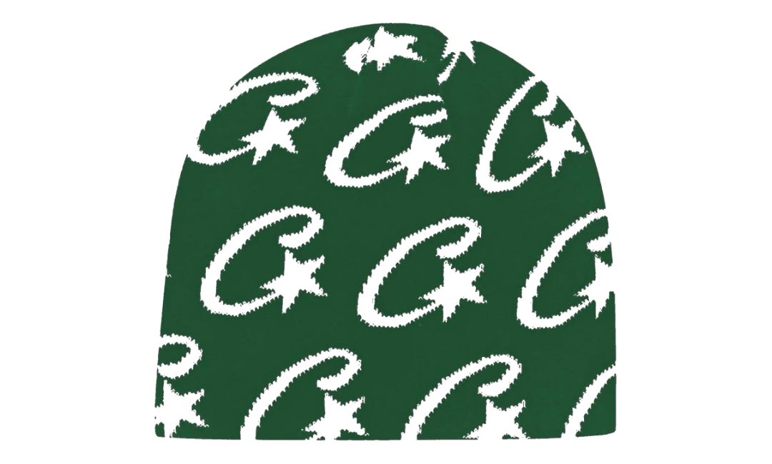 Corteiz C-Star Monogram Beanie Green