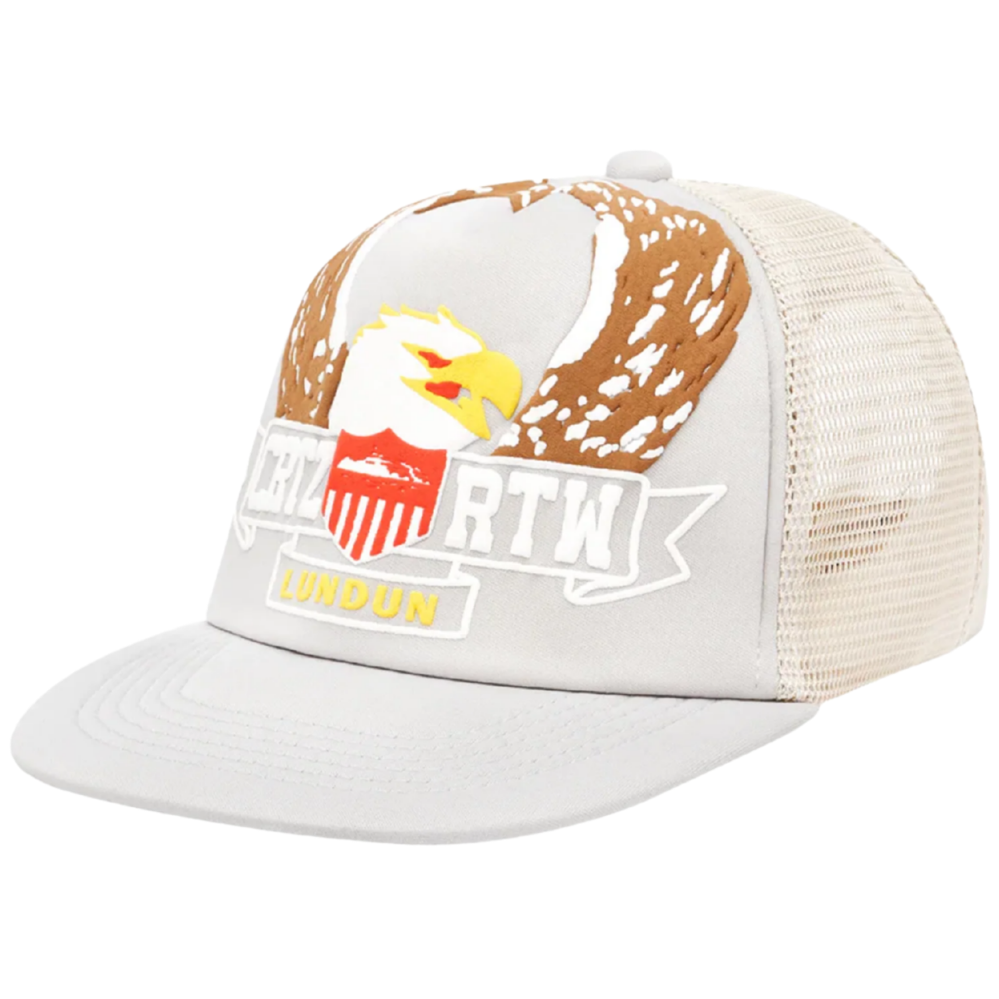 Corteiz Eagle Trucker Hat - Grey