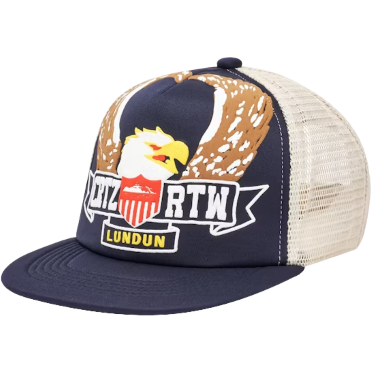 Corteiz Eagle Trucker Hat Navy