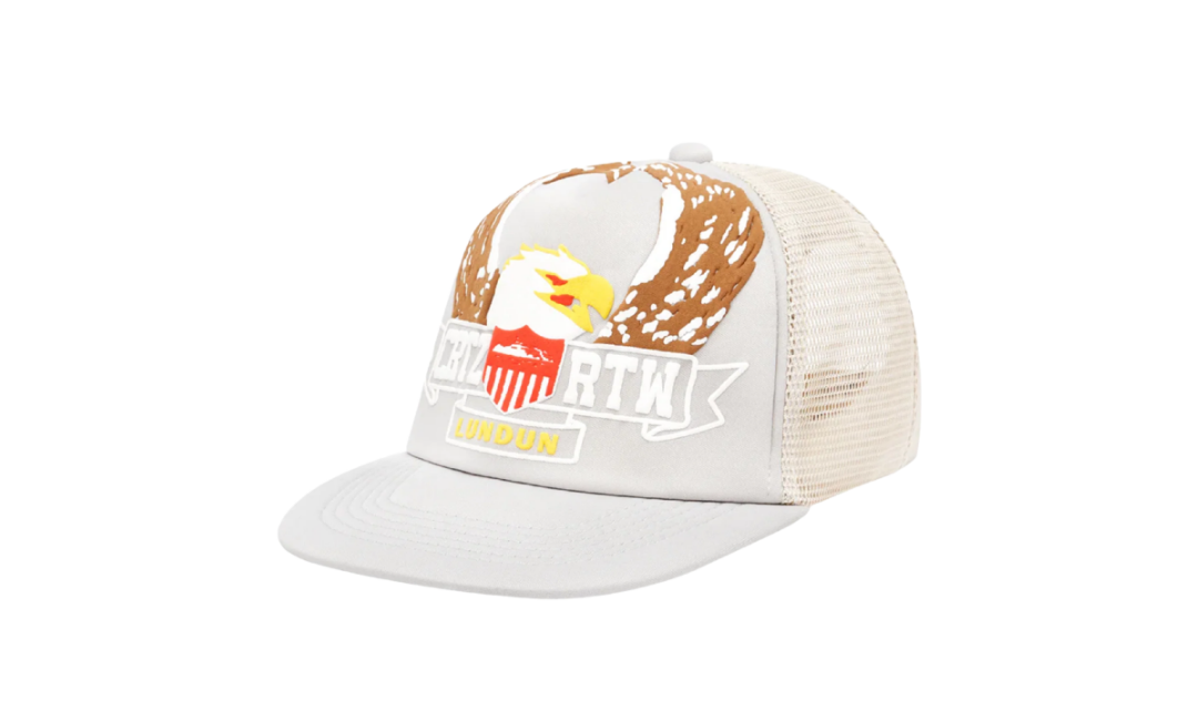 Corteiz Eagle Trucker Hat Grey