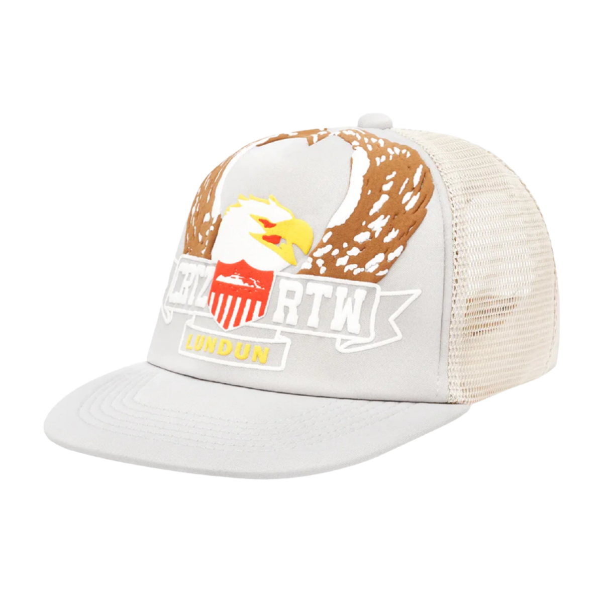 Corteiz Eagle Trucker Hat Grey