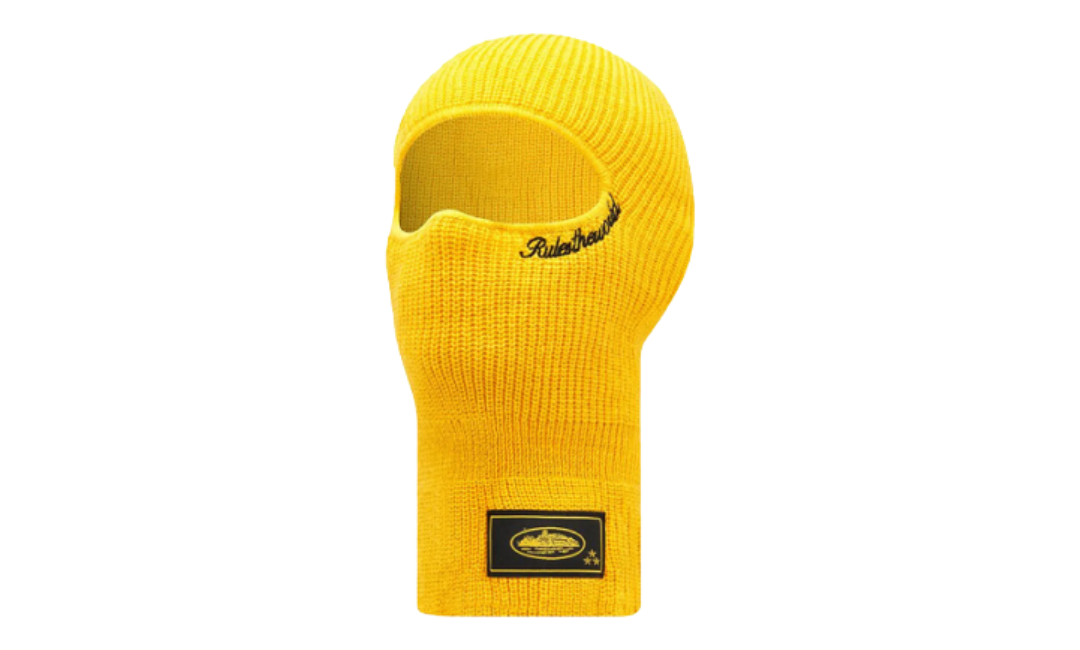 Corteiz Knit Balaclava Yellow