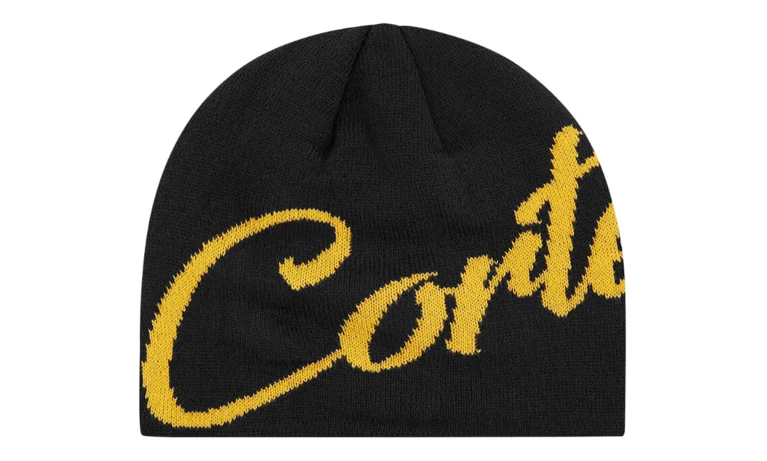 Corteiz OG Strike Beanie Black Yellow