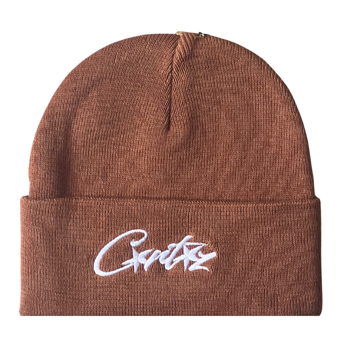 Corteiz Allstarz Folded Beanie Brown