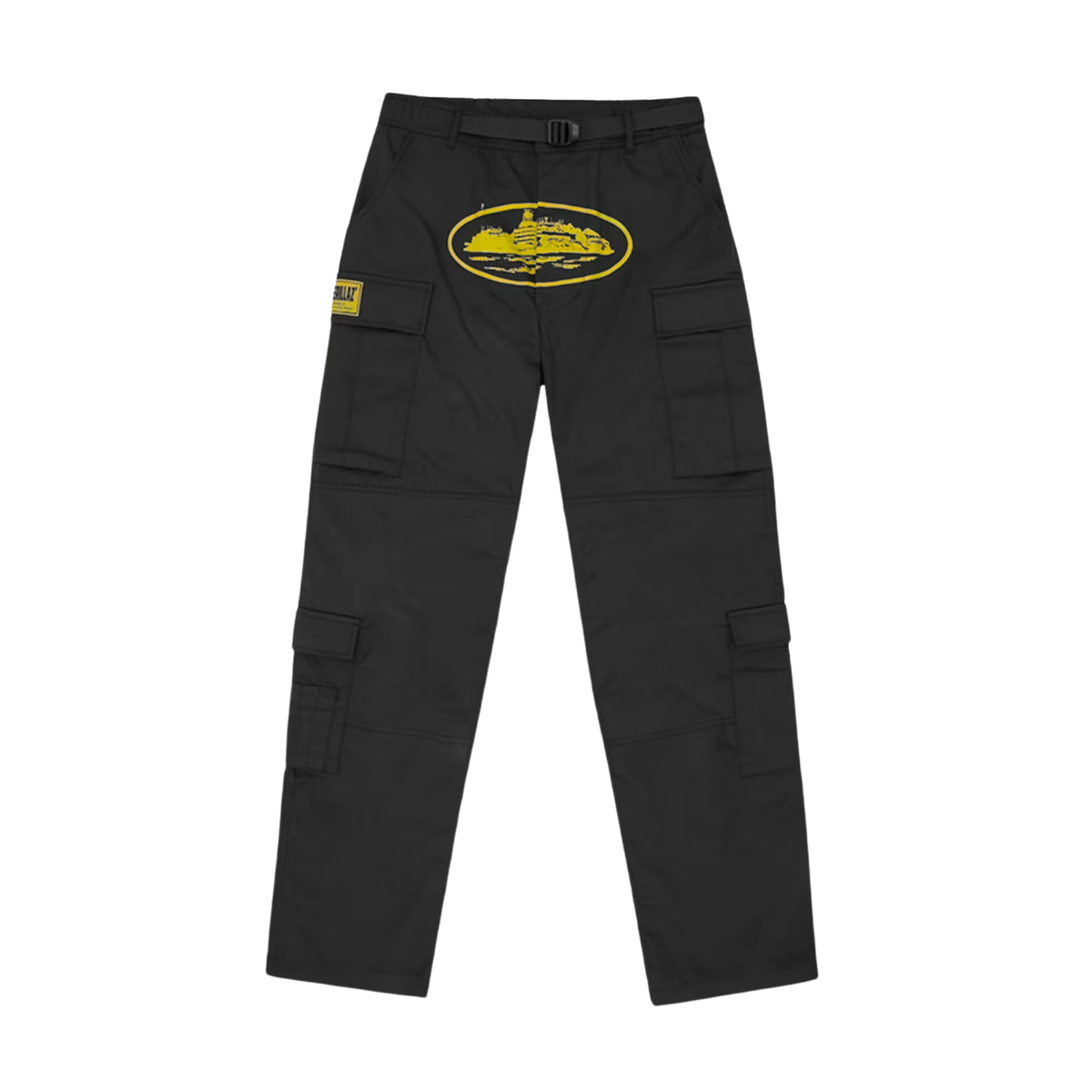 Corteiz Yella Guerillaz Cargos Black Yellow