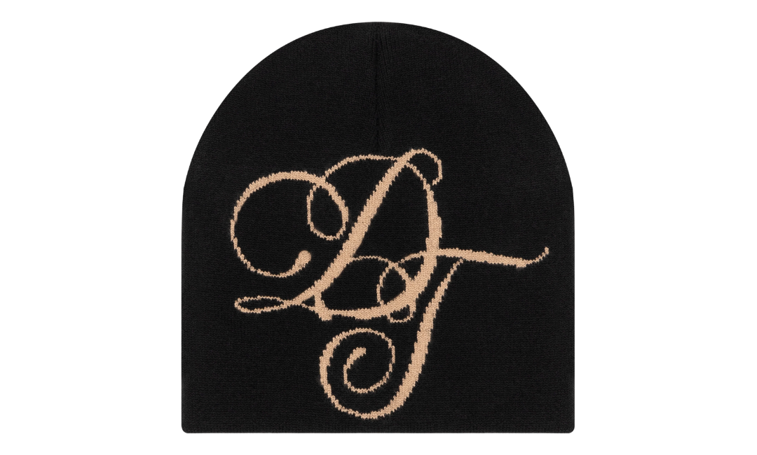 Denim Tears Metallic Gold Script Beanie
