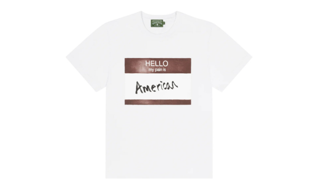 Denim Tears Tee Hello My Pain is American White