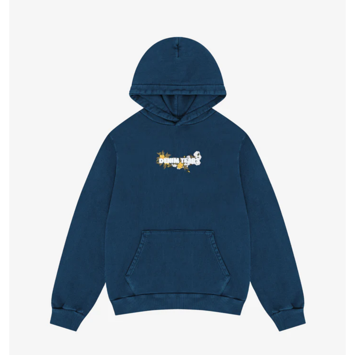Denim Tears Hoodie Embroidered Flora Navy